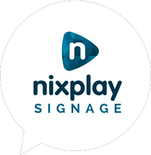 nixplay signage logo in bubble