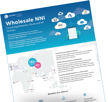 Wholesale NNI data sheet cover