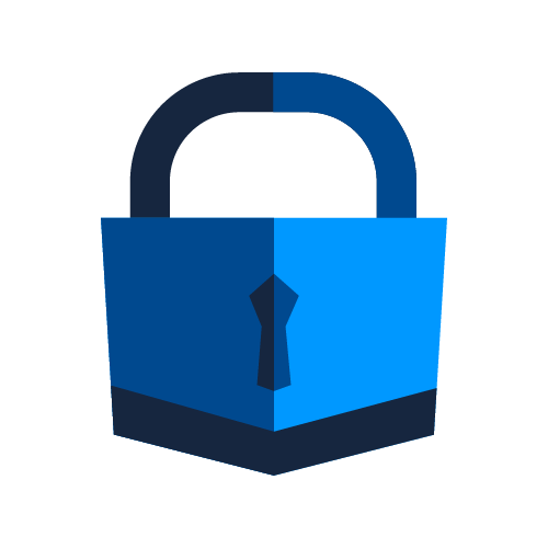 Security icon blue